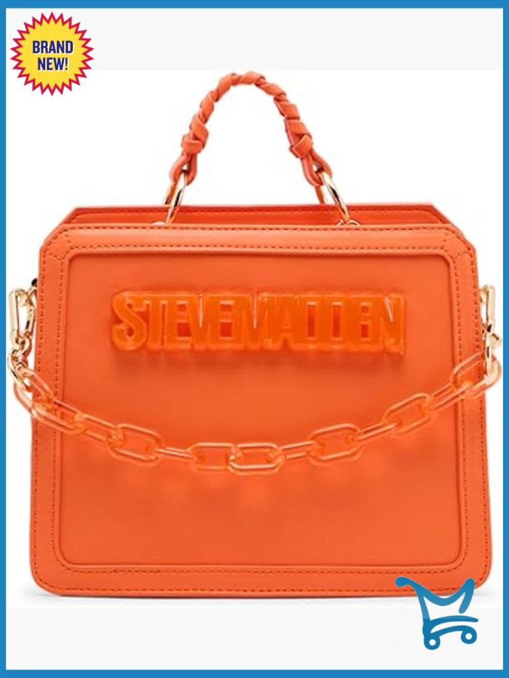 Mini Satchel Crossbody Bag with Removable Strap and Heart Charm